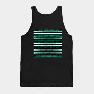 Deep Green Paint Strips Tank Top